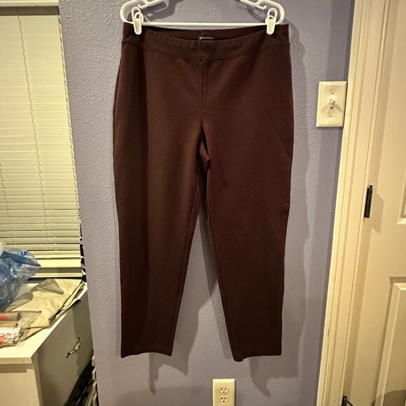 Eileen Fisher Pants - Eileen Fisher Washable Flex Ponte Pant, Cassis, Size L